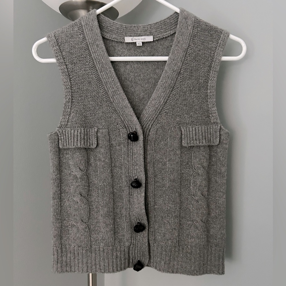 Vintage Grace Sun Cashmere Vest
